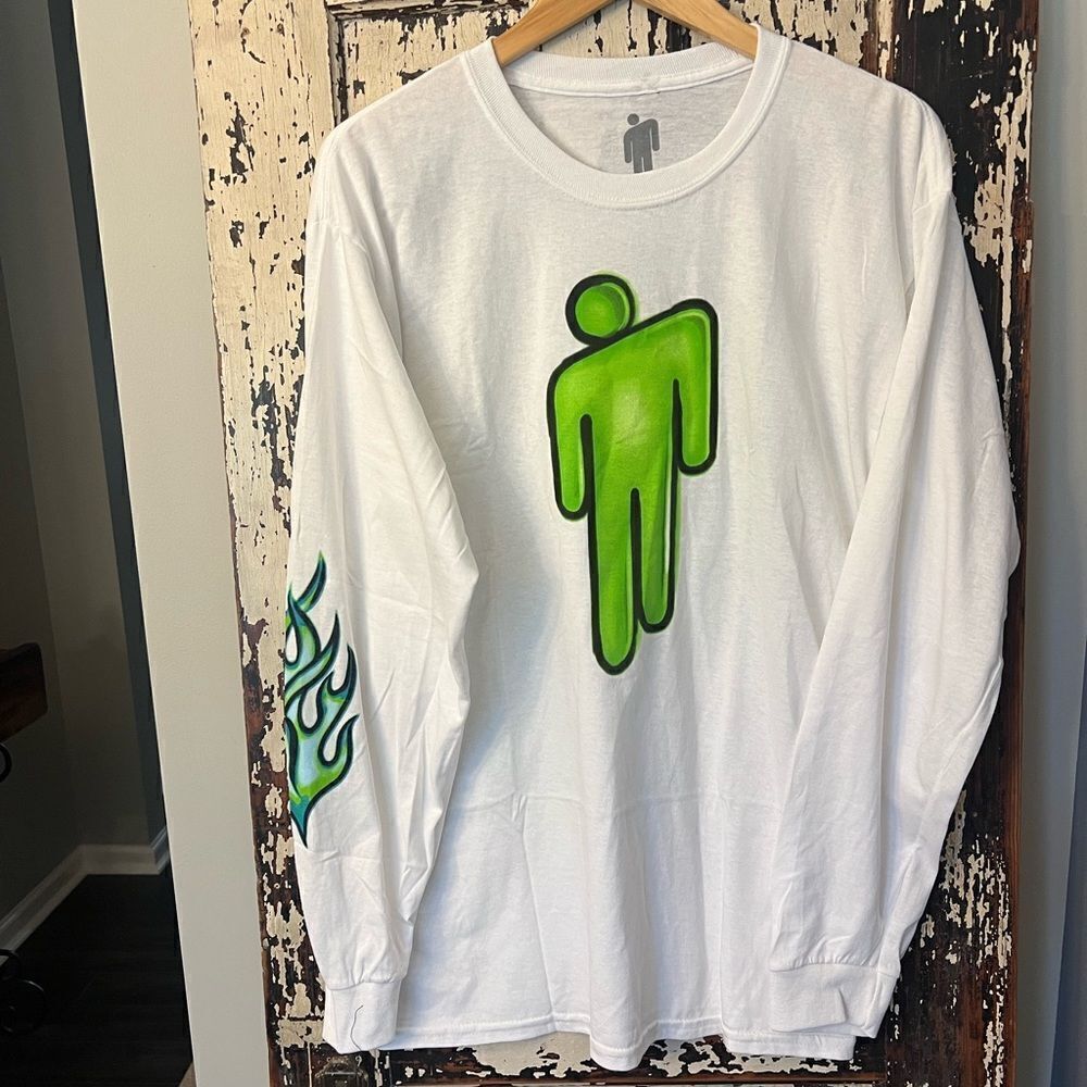 Billie Eilish long sleeve graffiti tour T-shirt. Size L and XL available. Neon
